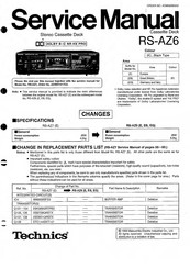 Technics RS-AZ6 Service Manual