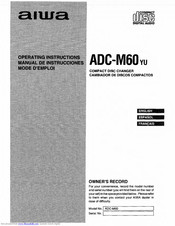 Aiwa ADC-M60yu Operating Instructions Manual