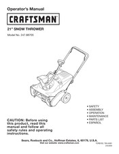 Craftsman 247.88705 Operator's Manual