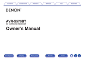 Denon AVR-S570BT Owner's Manual
