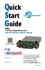 Lectrosonics DSR4-941 Quick Start Manual