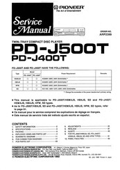 Pioneer PD-J500T Service Manual