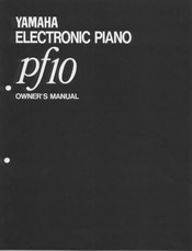 Yamaha pf10 Owner's Manual