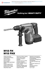 Milwaukee HEAVY DUTY M18 FHX-552X Original Instructions Manual