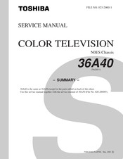 Toshiba 36A50 Service Manual