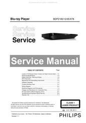 Philips BDP2180/X78 Service Manual