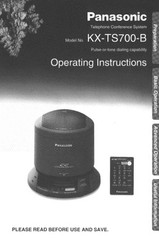 Panasonic KX-TS700B Operating Instructions Manual