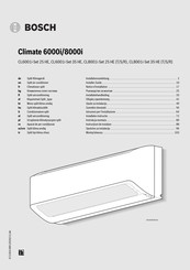 Bosch Climate CL6001i-Set 35 HE Installer's Manual