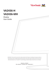 ViewSonic VA2436-MH User Manual