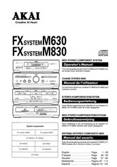 Akai FX SYSTEM M630 Operator's Manual