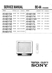 Sony TRINITRON KV-M2170A Service Manual
