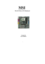 MSI MS-6315 Manual