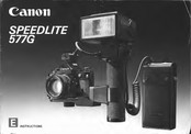 Canon SPPEDLITE 577G Instructions Manual