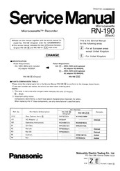 Panasonic RN-190 Service Manual