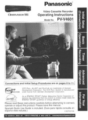 Panasonic Omnivision PV-V4601 Operating Instructions Manual