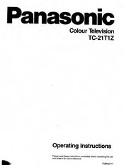 Panasonic TC-21T1Z Operating Instructions Manual