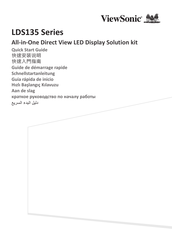 ViewSonic LDS135 Series Quick Start Manual