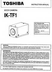Toshiba IK - TF1 Instruction Manual