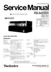 Technics RS-M228X Service Manual