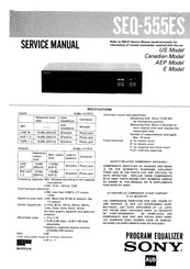Sony SEQ-555ES Service Manual