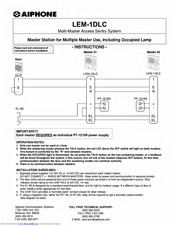 Aiphone LEM-1DL/C Instructions Manual
