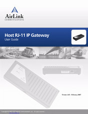 Airlink101 RJ-11 User Manual