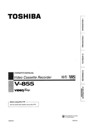 Toshiba VIDEOplus+ V-855 Owner's Manual