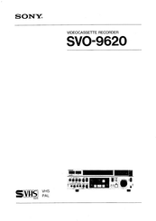 Sony SVO-9620 Manual