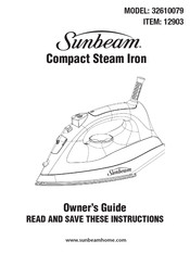 Sunbeam 32610079 Owner's Manual