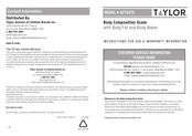Taylor 5273275 Instructions For Use Manual
