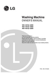 LG WD-14570RD Owner's Manual