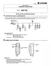 Aiphone NEM-40A Installation & Operation Manual