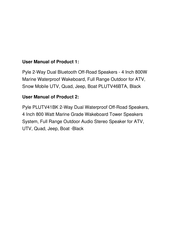 Pyle Power sports PLUTV46BTA User Manual