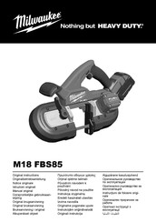 Milwaukee M18 FBS85-202C Original Instructions Manual