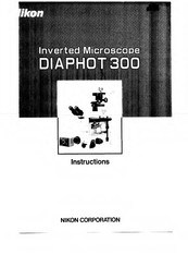 Nikon DIAPHOT 300 Instructions Manual