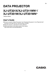 Casio XJ-UT351WN SERIES User Manual