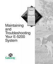 Gateway E-5200 Maintaining And Troubleshooting
