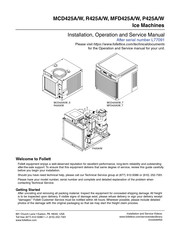 Follett P425A/W Installation, Operation And Service Manual