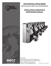 UTICA BOILERS SFM77275W Installation, Operation & Maintenance Manual