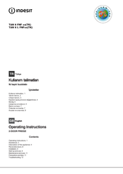Indesit TAN 6 FNF TK Operating Instructions Manual