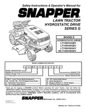 Snapper Series G Operator's Manual