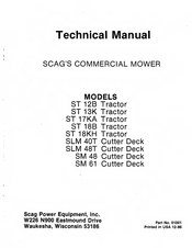 Scag Power Equipment SLM 40T Technical Manual