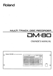 Roland DM-80 Owner's Manual