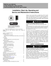 Carrier G80CSU Installation, Start-Up, Operating And Service And Maintenance Instructions