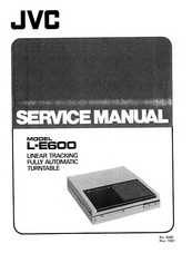 JVC L-E600 Service Manual