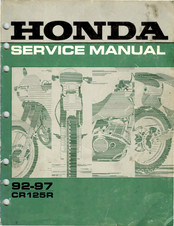 Honda CR125R 1992 Service Manual