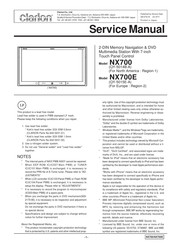 Clarion NX700E Service Manual