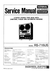 Panasonic RS-715US Service Manual