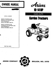 Ariens 78363 Owner's Manual