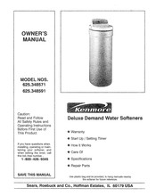 Kenmore Deluxe Demand 625.348571 Owner's Manual